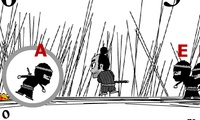 Samouraï contre des ninjas