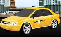 Parking de taxi à New York