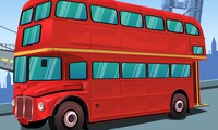 Bus londonien en ville