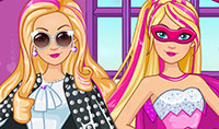 Habillage Barbie : Classique vs Super Héroïne
