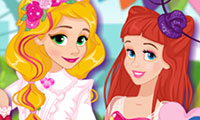 Habillage 2017 des princesses au parc d'attraction