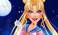 Habiller et maquiller Barbie en Sailor Moon