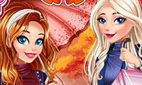 Habiller Elsa et Anna pour l'automne