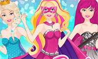 Habiller Super Barbie en princesse et rockstar