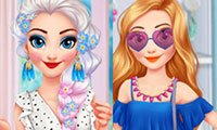Elsa et Raiponce : Habillage et Maquillage