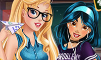 Habiller princesses Jasmine et Aurore pour aller en cours