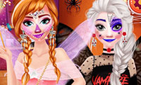 Habiller Elsa et Anna pour Halloween