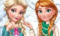 Habiller Elsa et Anna pour l'hiver