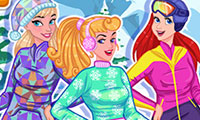 Habiller les princesses pour faire du ski