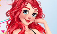 Maquillage et habillage 2019 de princesse Ariel