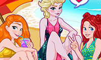 Princesses Disney à la plage
