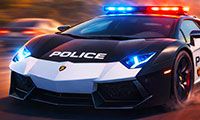 Simulation de conduite de voiture de police 3D