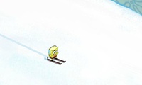 Jeu de ski avec Bob l éponge