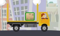 Camion livreur de courrier
