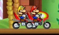 Mario course de moto cross