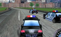 Voiture de police de course