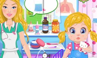 Soigner le bébé de barbie d'une allergie