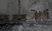Transport de marchandises en train à vapeur