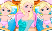 Elsa s'occupe de ses bébés jumeaux