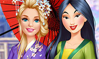 Habiller Barbie comme Princesse Mulan